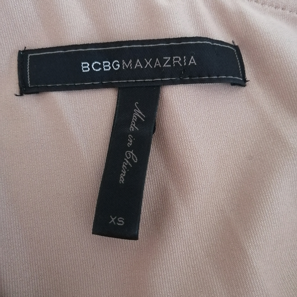 BCBGMaxAzria Asymmetrical Cream One-Shoulder Ruffle Dress - Picture 9 of 11
